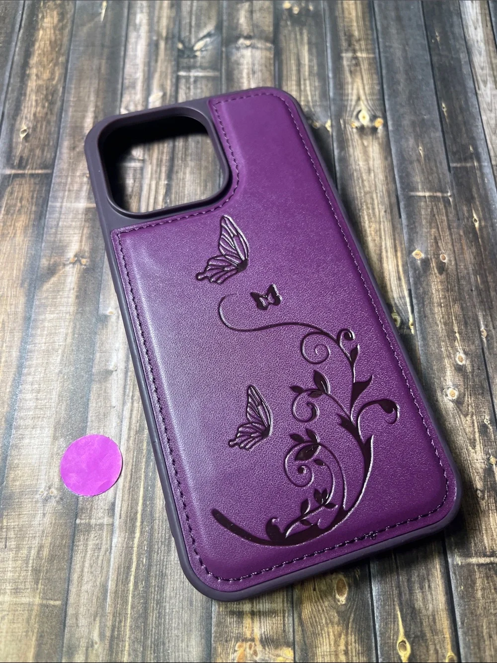 Wallet Case for iPhone 16 Ultra Cover, Butterfly PU Leather Magnetic Closure